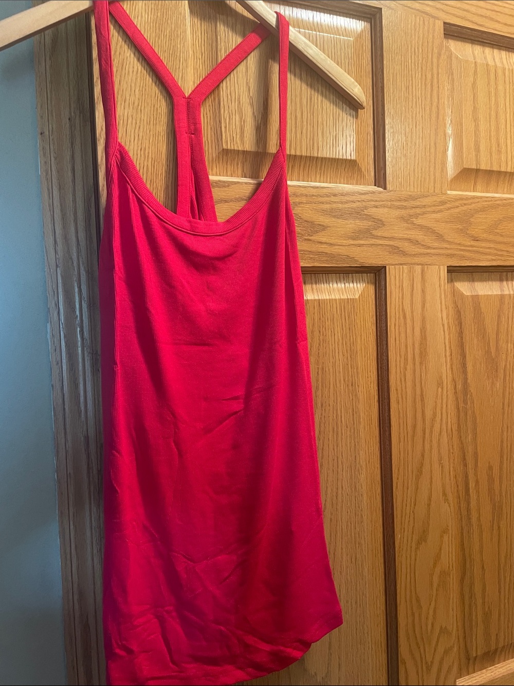 Women’s Red Strappy Tank Top